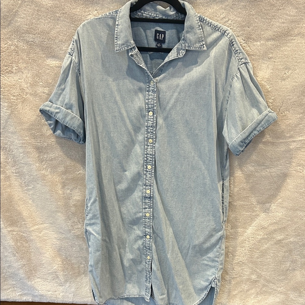 GAP Light Blue Shirt Dress